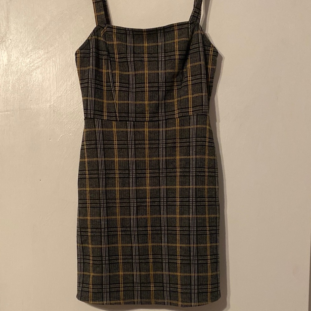 Plaid Sleeveless Dress